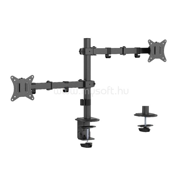GEMBIRD MA-D2-03 17"-32" kétkaros asztali monitor tartó konzol