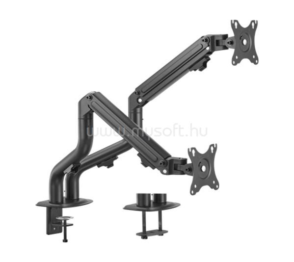 GEMBIRD MA-DA2-02 17"-32" kétkaros asztali monitor tartó konzol