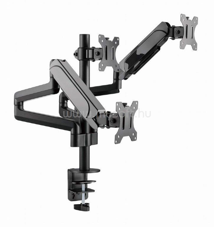GEMBIRD MA-DA3-01 Desk mounted adjustable mounting arm for 3 monitors full-motion 17"-27" Black