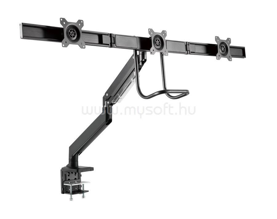GEMBIRD MA-DA3-03 Desk mounted adjustable monitor arm for 3 monitors 17"-27" Black