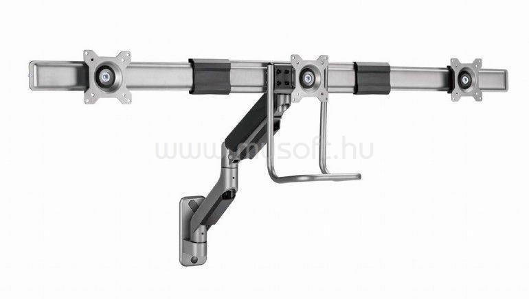 GEMBIRD MA-WA3-01 Wall mounted adjustable monitor arm for 3 monitors 17"-27" Black