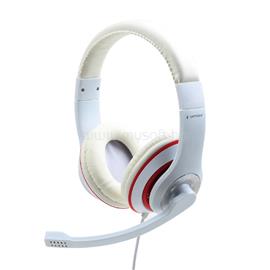 GEMBIRD MHS-03-WTRD sztereó vezetékes headset (fehér-piros) MHS-03-WTRD small