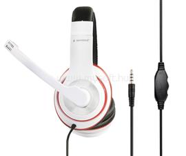 GEMBIRD MHS-03-WTRDBK Stereo Headset White/Red/Black MHS-03-WTRDBK small