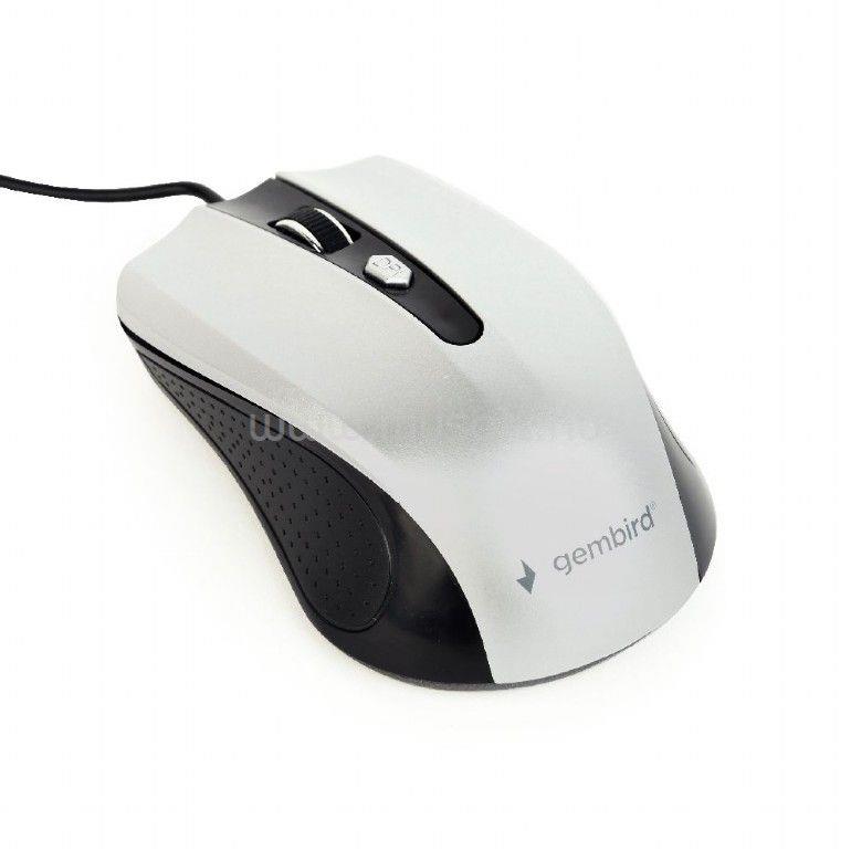 GEMBIRD MUS-4B-01-BS Optical mouse Black/Silver