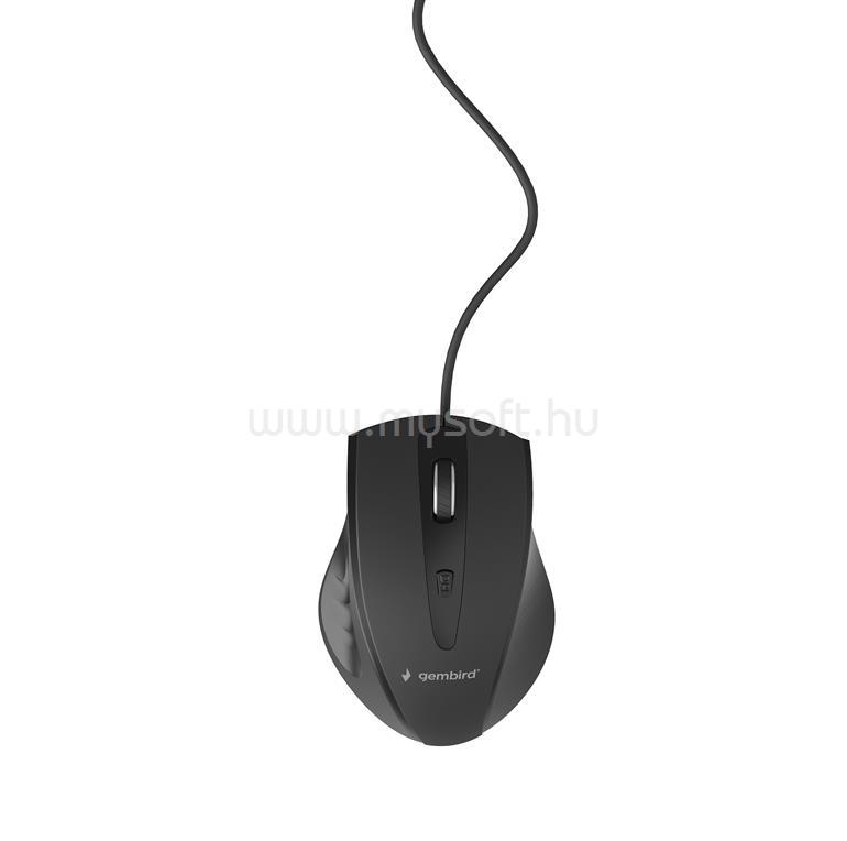 GEMBIRD MUS-4B-02 vezetékes egér (fekete)