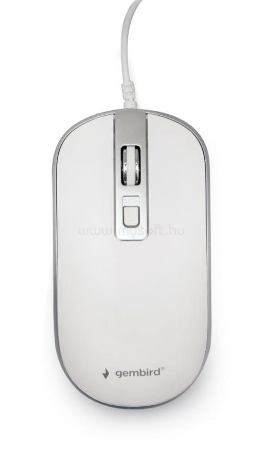 GEMBIRD MUS-4B-06-WS Optical mouse White/Silver
