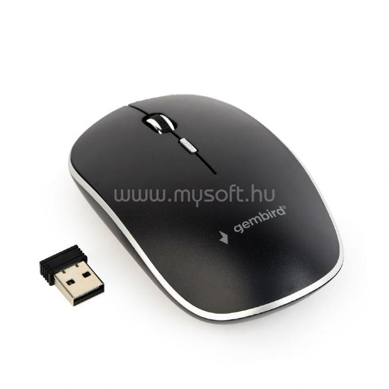 GEMBIRD MUSW-4B-01 optikai vezeték nélküli egér (fekete)