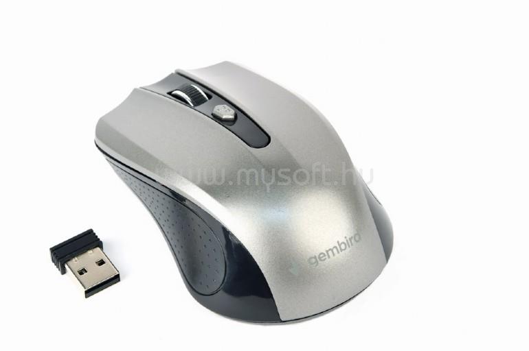 GEMBIRD MUSW-4B-04-BG optikai vezeték nélküli egér (fekete-szürke)
