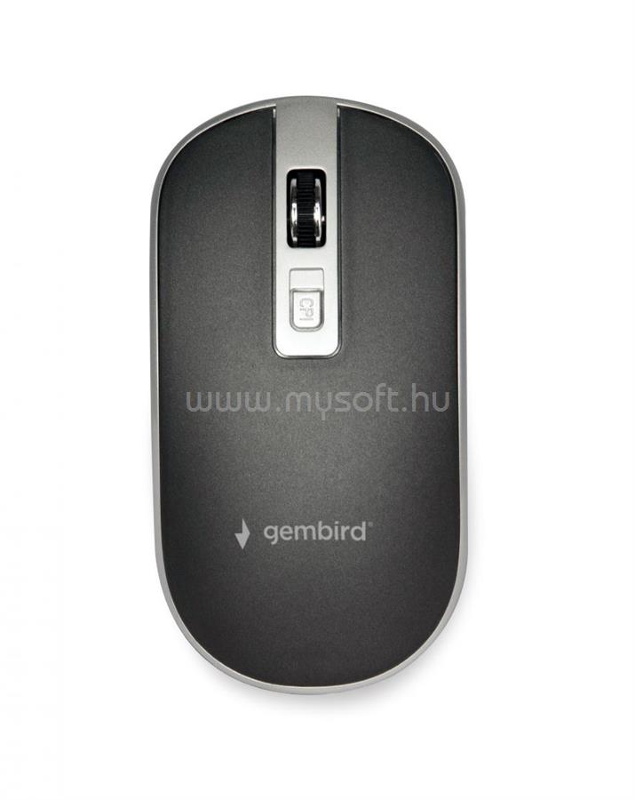 GEMBIRD MUSW-4B-06-BS Wireless optical mouse Black/Silver