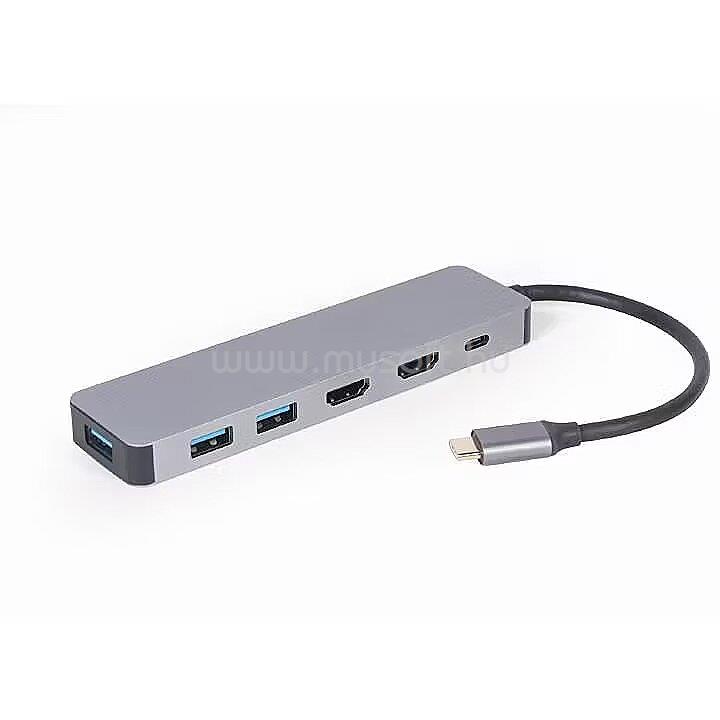 GEMBIRD NB x dokkoló USB-C 3in1 (szürke)