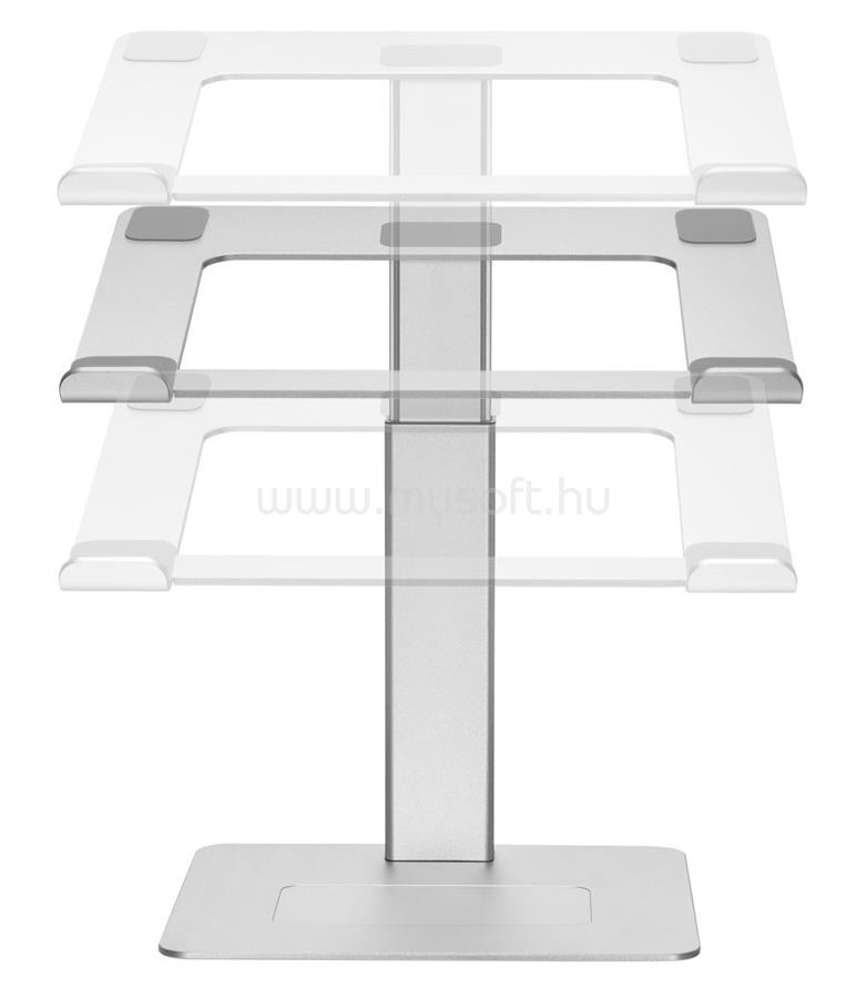GEMBIRD NBS-D1-02 Magasságban állítható notebook állvány Silver