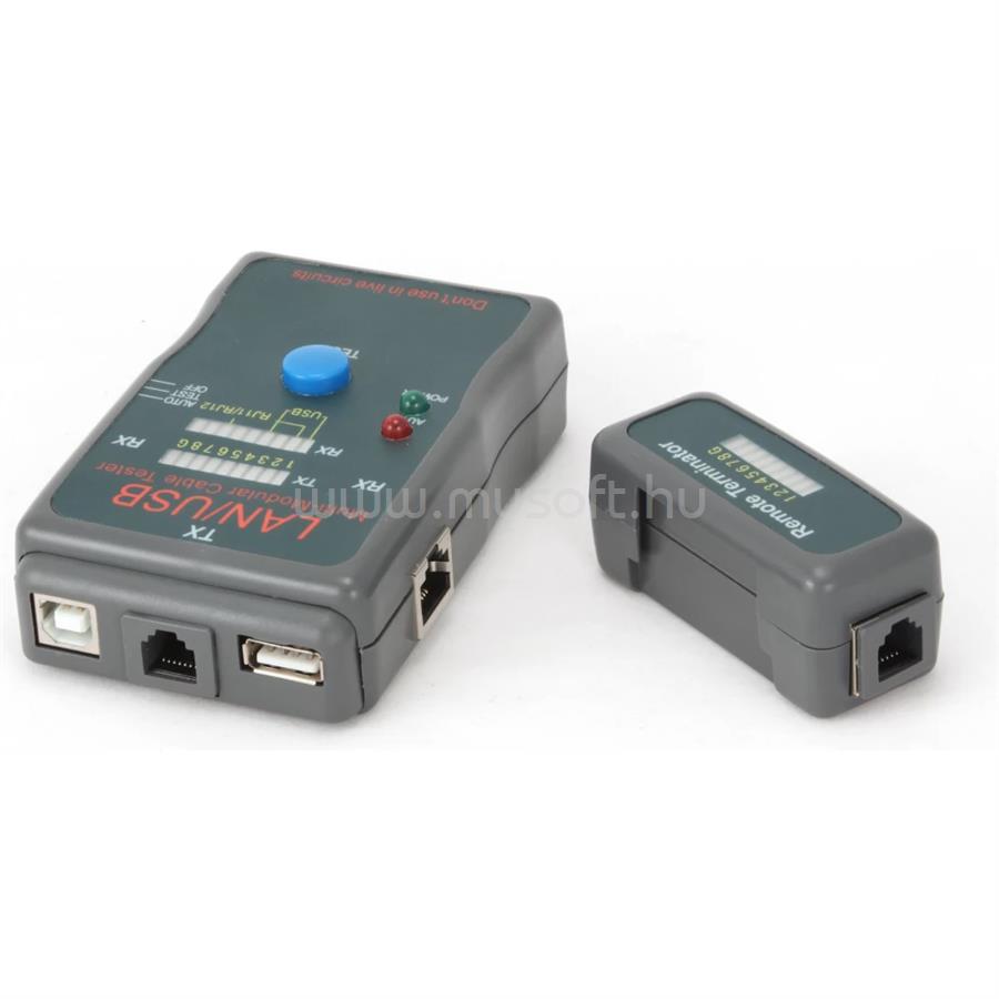 GEMBIRD NCT-2 cable tester RJ-45 RJ-11 UTP STP USB AA/AB