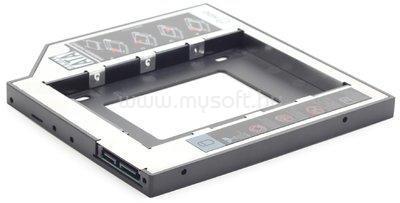 GEMBIRD HDD, SSD notebook 9,5mm ODD optikai meghajtó helyére beépítő keret
