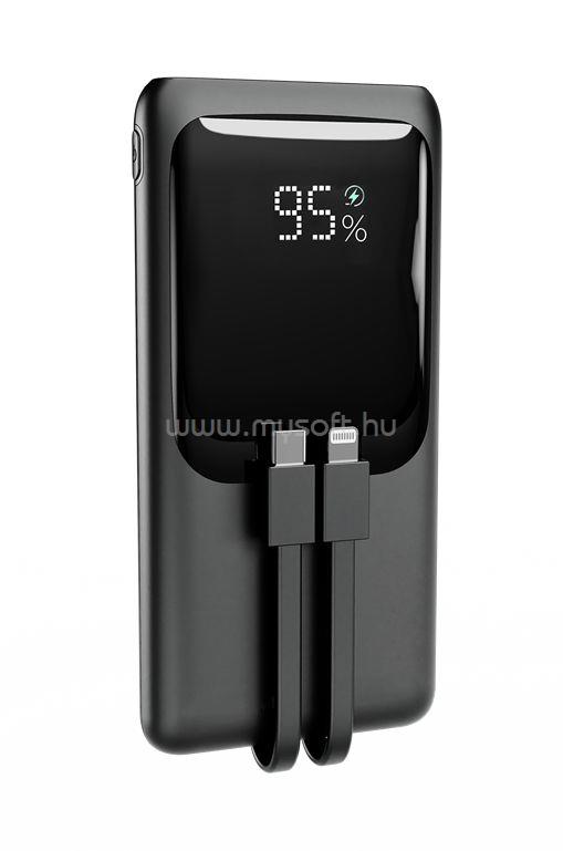 GEMBIRD PB10-PD20-LCD-01 10000mAh PowerBank Black