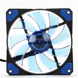 GEMBIRD PC case fan with 15 LEDs light 3+4P connector blue 120x120x25mm FAN-HURACAN-100B small