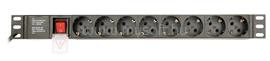 GEMBIRD Power distribution unit PDU 8 Schuko sockets 1U 16A 3m cable EG-PDU-014 small