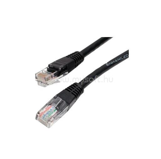 GEMBIRD PP12-0.5M/BK patchcord RJ45 cat.5e UTP 0.5m black