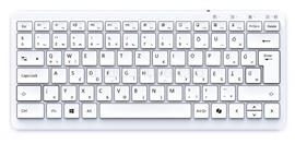 GEMBIRD Slimline Wireless Bluetooth Keyboard White HU KB-BTWI-01-HU small