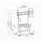 GEMBIRD TVS-100F-01 TV floor stand with caster wheels 37