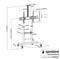 GEMBIRD TVS-100T-02 Height adjustable TV floor stand with caster wheels 60
