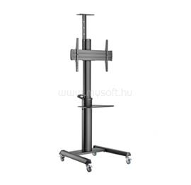 GEMBIRD TVS-70T-02 Aluminum TV floor stand with caster wheels 37"-70" Black TVS-70T-02 small