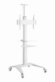 GEMBIRD TVS-70T-02-W Aluminum TV floor stand with caster wheels 37"-70" White TVS-70T-02-W small