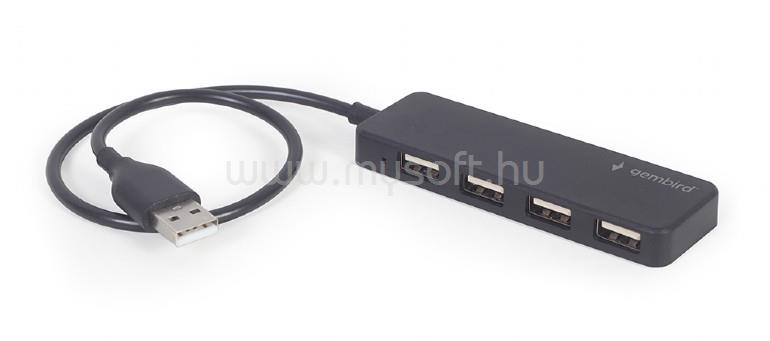GEMBIRD UHB-U2P4-06 USB HUB 4 Port (fekete)