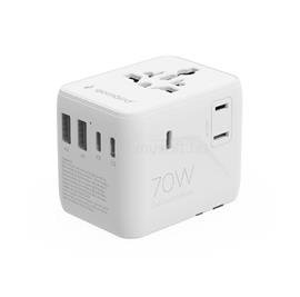 GEMBIRD Universal travel power adapter 70W White TPA-2A3C70-01-W small