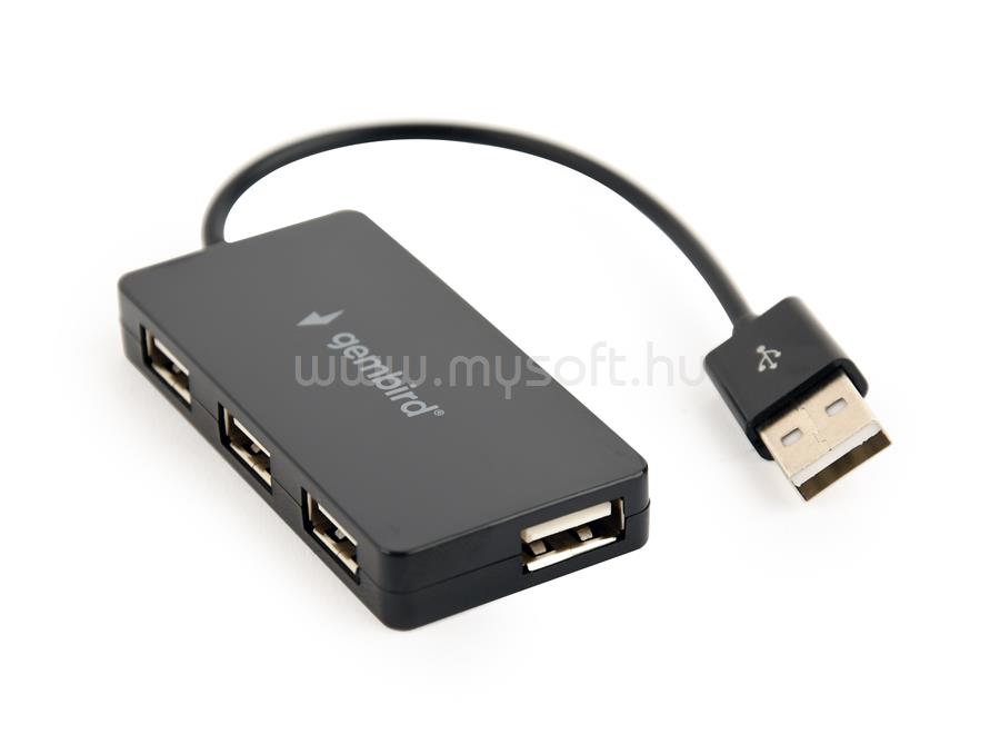 GEMBIRD USB 2.0 4-port hub black