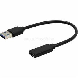 GEMBIRD USB 3.1 AM to Type-C female adapter cable, 10 cm, black A-USB3-AMCF-01 small