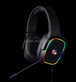 GEMBIRD USB 7.1 Surround Gaming Headset with RGB Black GHS-SANPO-S300 small