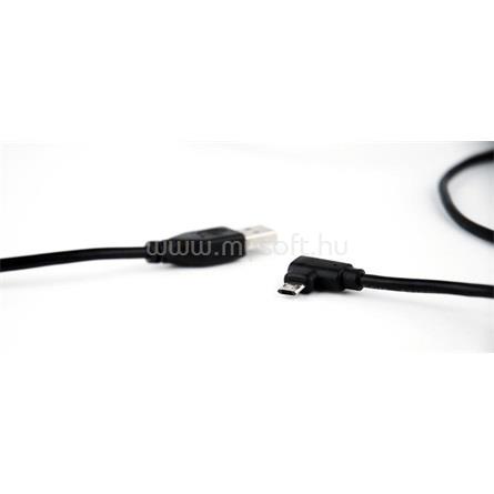 GEMBIRD USB-A 2.0 -> USB-B 2.0 micro M/M adatkábel 1.8m fekete 90°jobb