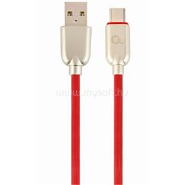 GEMBIRD USB-C -> USB-A 2.0 M/M adatkábel 2m piros Premium rubber CC-USB2R-AMCM-2M-R small
