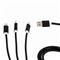 GEMBIRD USB charging combo 3-in-1 cable, black, 1m CC-USB2-AM31-1M small