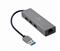 GEMBIRD USB Gigabit hálózati adapter 3 portos USB 3.0 Hub-bal (szürke) A-AMU3-LAN-01 small