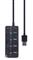 GEMBIRD USB3 HUB 4 Port+kapcsoló (fekete) UHB-U3P1U2P3P-01 small