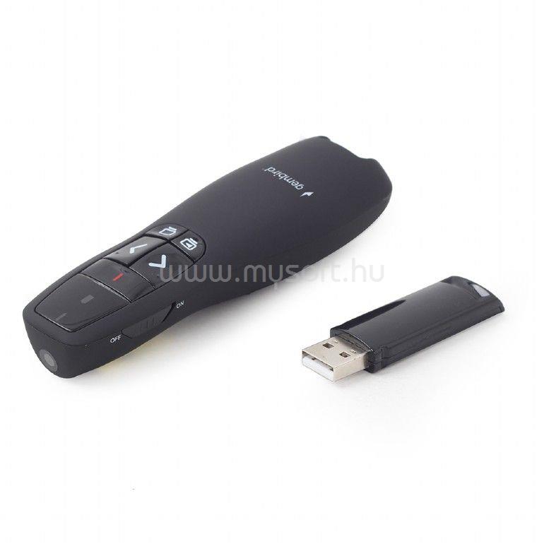 GEMBIRD WP-L-12 Wireless Presenter Red Laser Black
