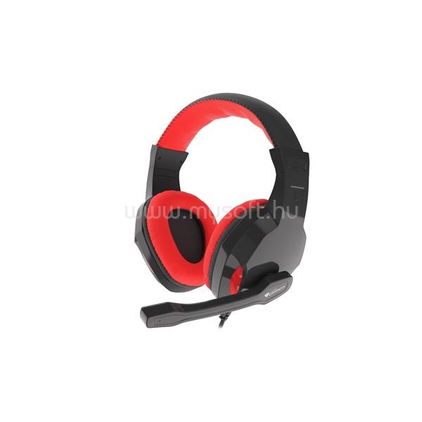 GENESIS Argon 100 gamer headset (fekete-piros)