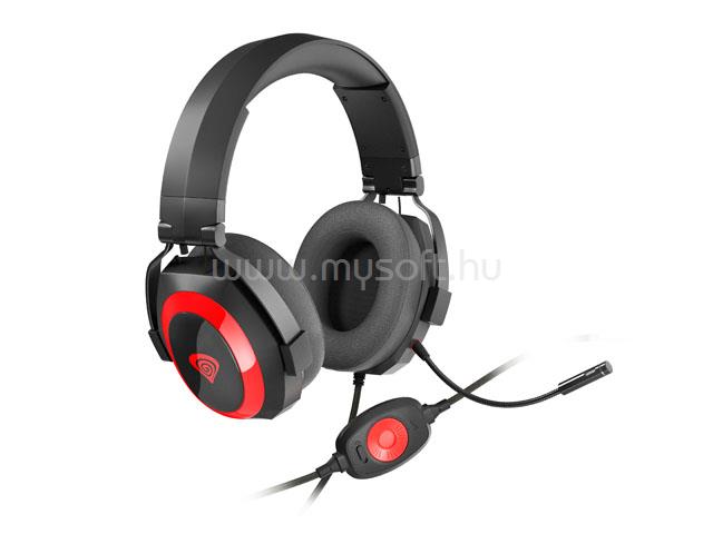 GENESIS Argon 500 vezetékes gamer headset (fekete-piros)