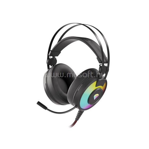 GENESIS NEON 600 RGB Illumination vezetékes gamer headset (fekete)