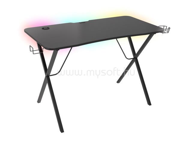 GENESIS Holm 200 Gamer asztal RGB világítással (fekete)