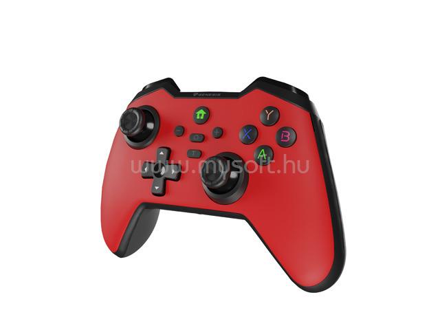 GENESIS Mangan 400 wireless játékvezérlő PC/SWITCH/MOBIL (piros)