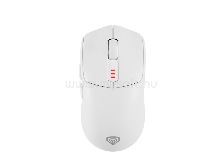 GENESIS Zircon 500 gamer vezeték nélküli egér (fehér)