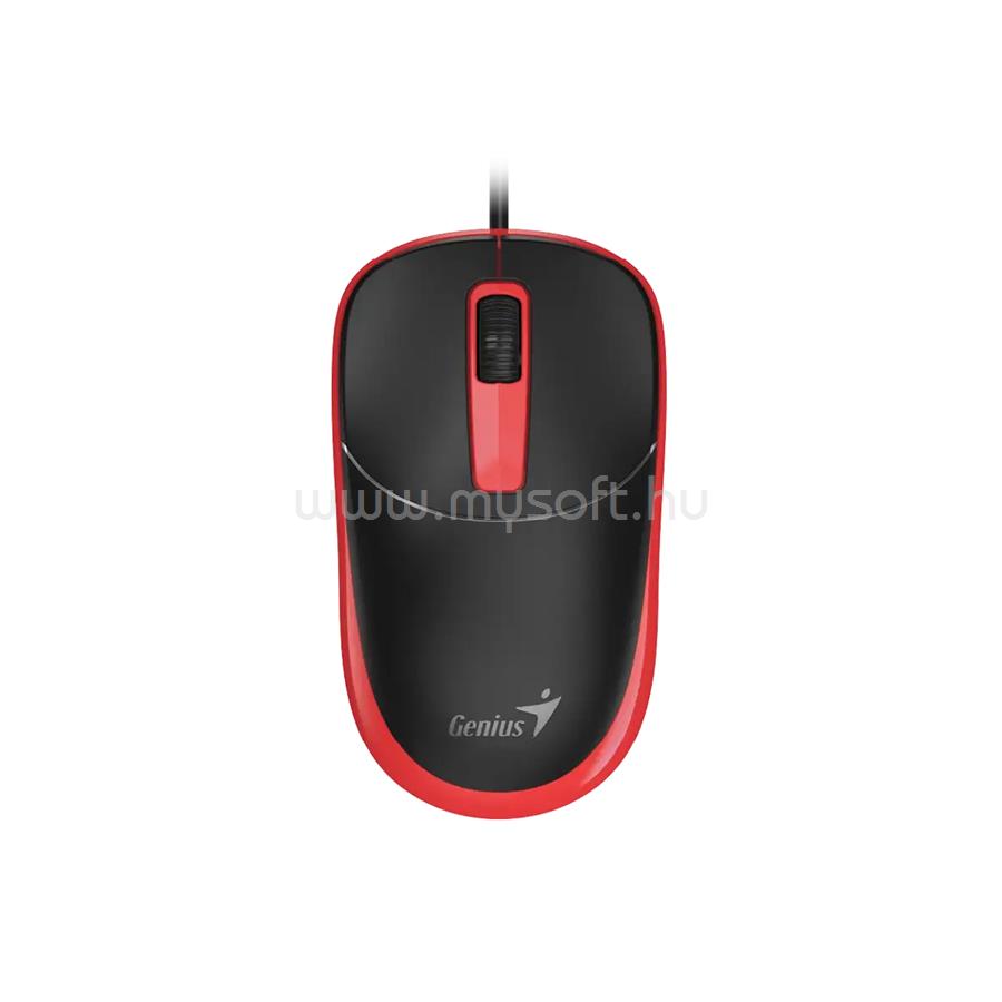 GENIUS DX-123 vezetékes egér (fekete/piros)