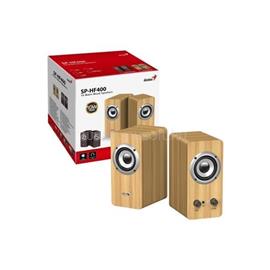 GENIUS Hangszóró 2.0 - SP-HF400 (10W, Wood, Fenyő) GENIUS_31730058401 small