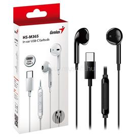 GENIUS HS-M365 USB-C vezetékes mikrofonos fülhallgató (fekete) GENIUS_31710030400 small