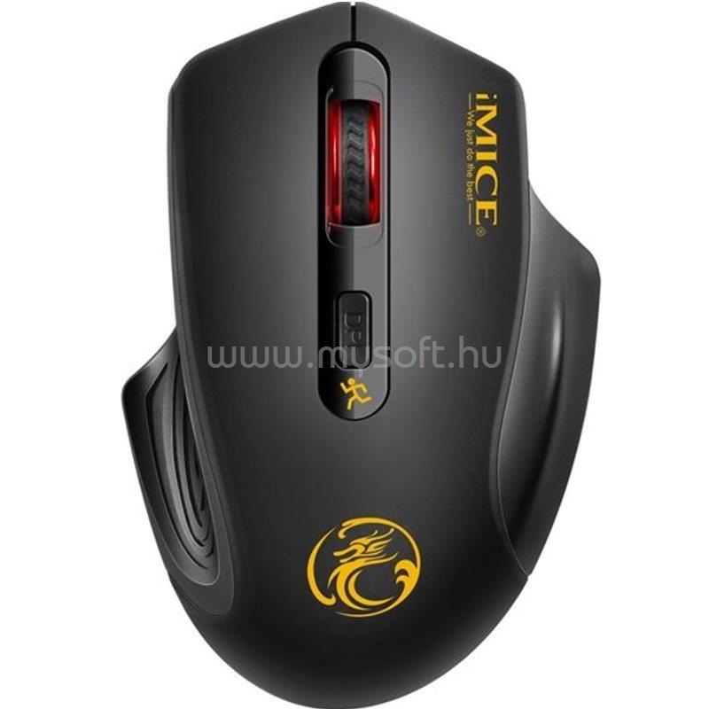 IMICE E-1800 vezeték nélküli gamer egér (fekete)