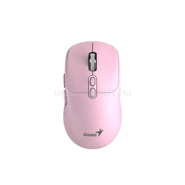 GENIUS NX-8080S BT Bluetooth + 2.4G csendes egér Copilot gombbal (rózsaszín)