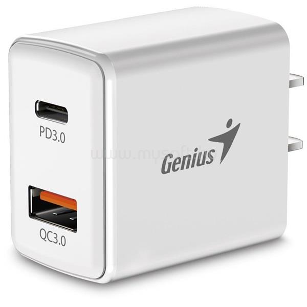 GENIUS PD-20AC 20W USB/Type-C fehér hálózati adapter