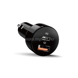 GENIUS PD-36AC 36W USB/Type-C autós töltő (fekete) GENIUS_32590008400 small